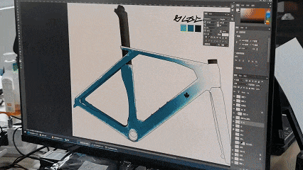 road bike frame custom painting