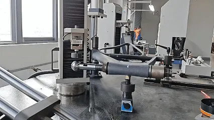 cabon bicycle frame head tube stiffness test