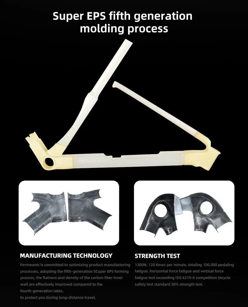 volledig racefietsframe van carbon