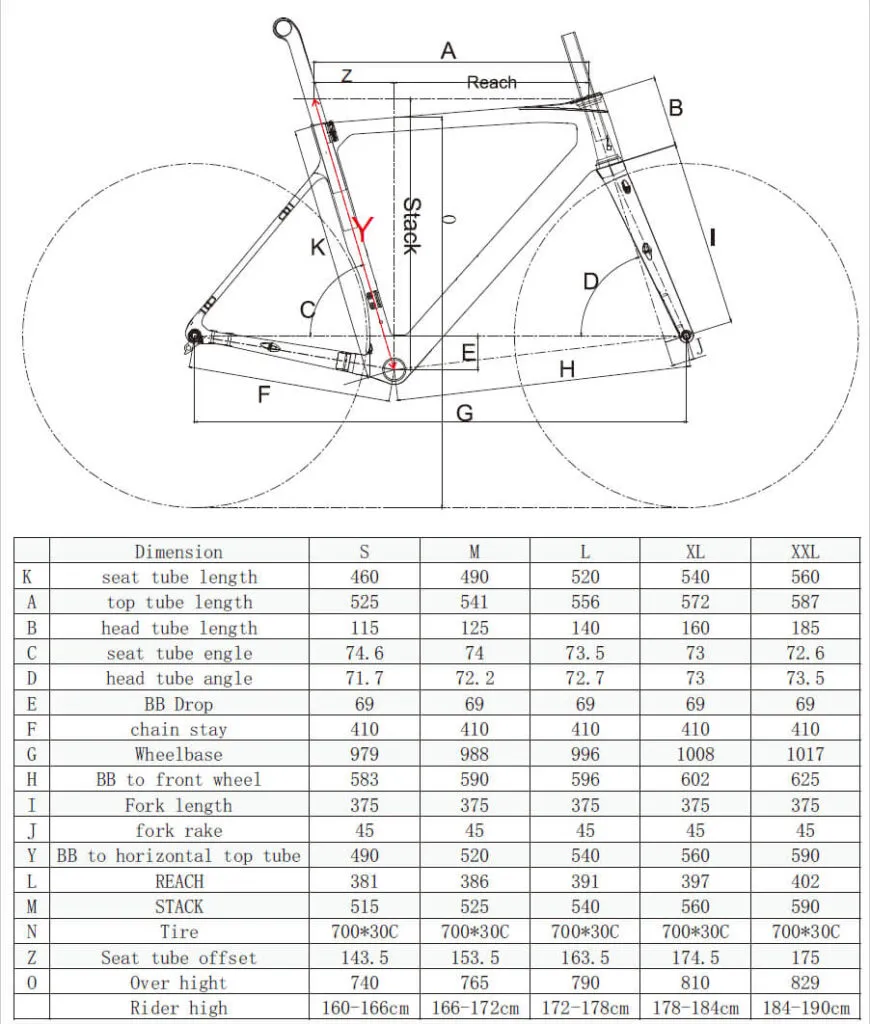 enduro racefiets frame carbon