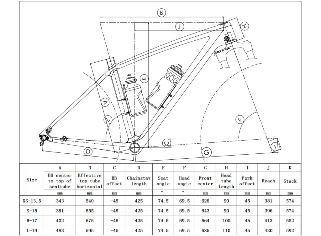 mtb frame size