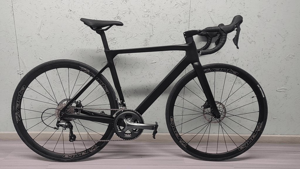 carbon frame road bike
