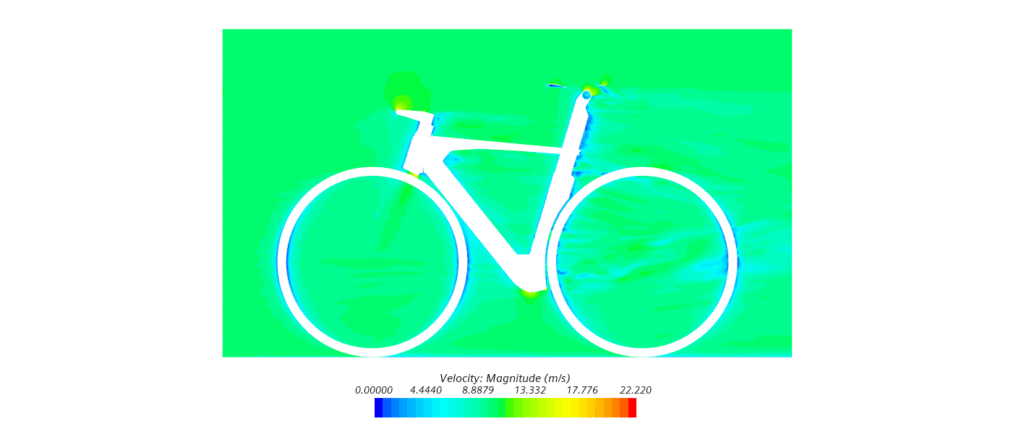 CFD test road bike frame
