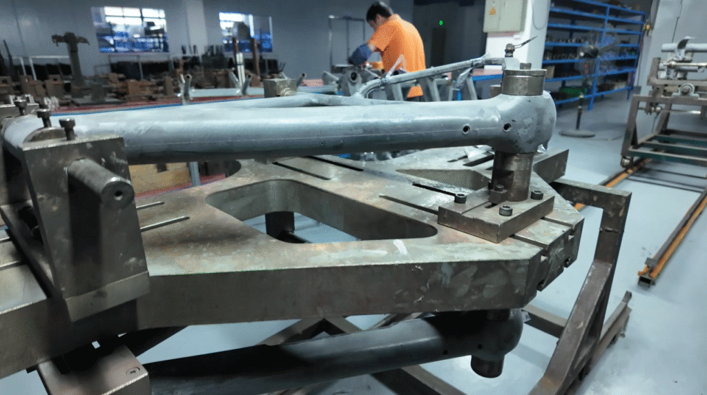carbon fiber gravel frame preforming