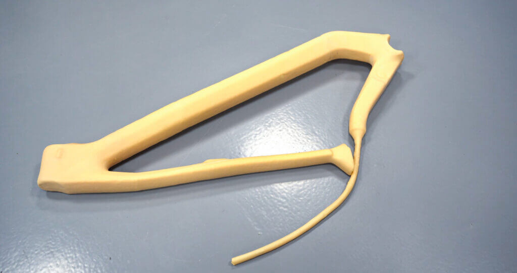 bicycle frame latex molding