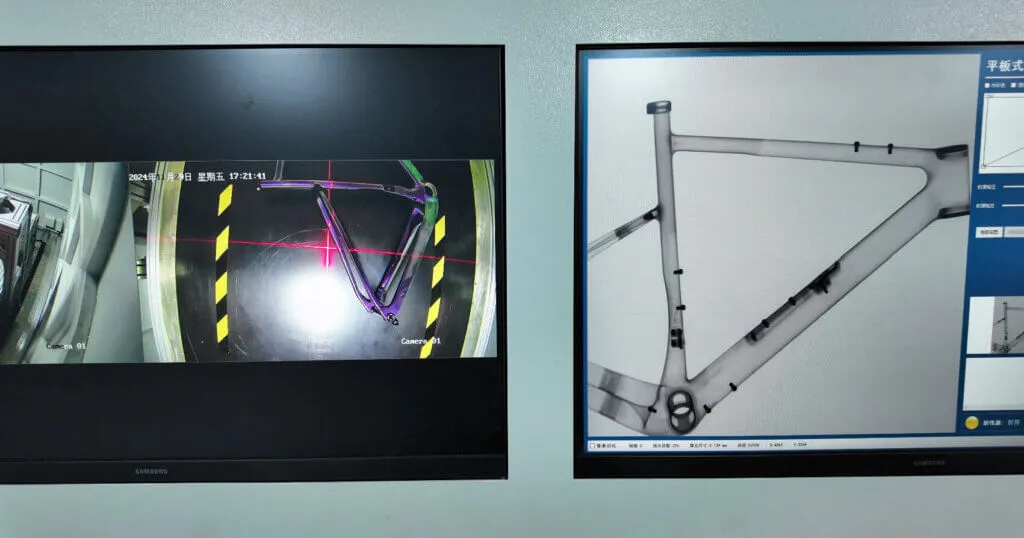 test del telaio della bicicletta