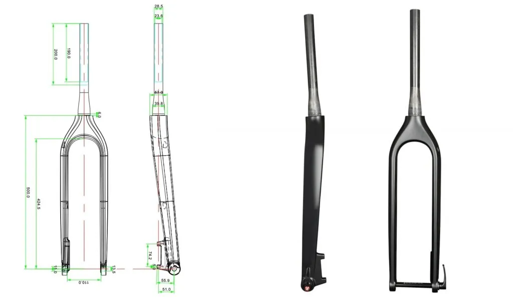 MF005自行车前叉