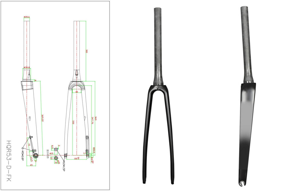 RF053V road bike fork