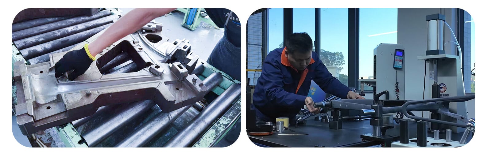 carbon fiber bicycle frame manufacturing-process
