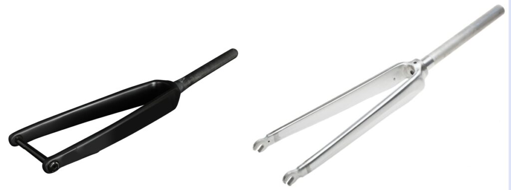 carbon road bike fork VS alloy fork