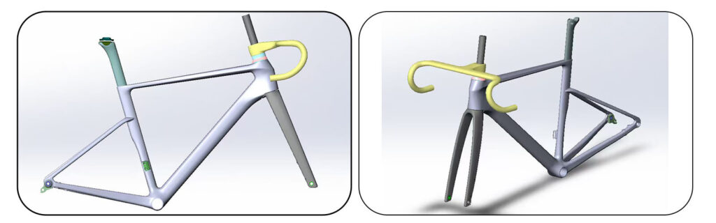 racing road frame design