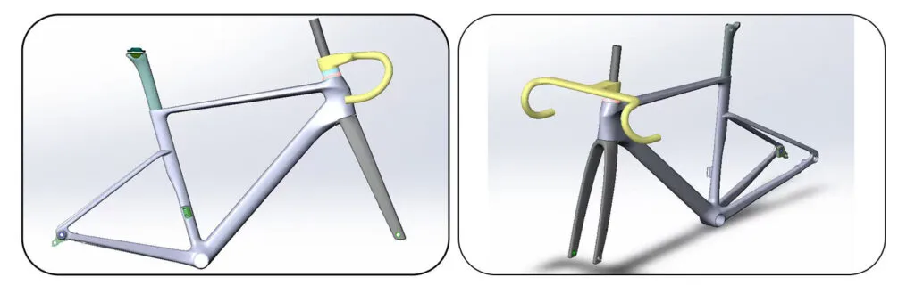 racing road frame design