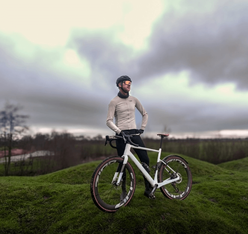 gravel bike with frame