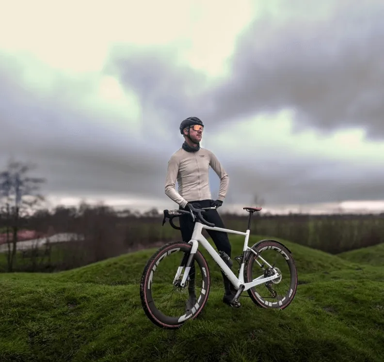 gravel bike with frame