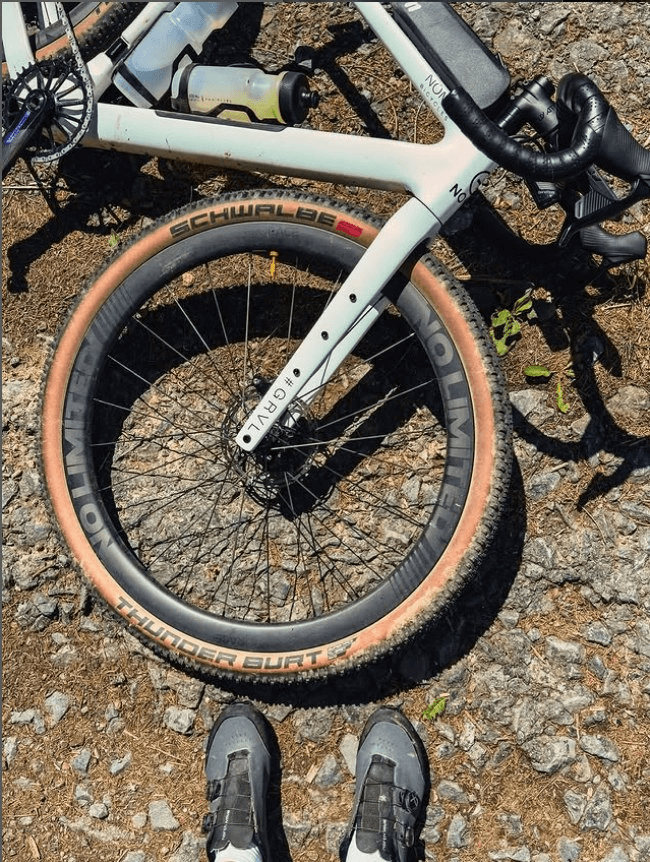 gravel bike with frame storage