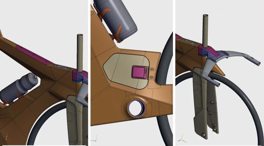 cadre de vélo de triathlon en fibre de carbone