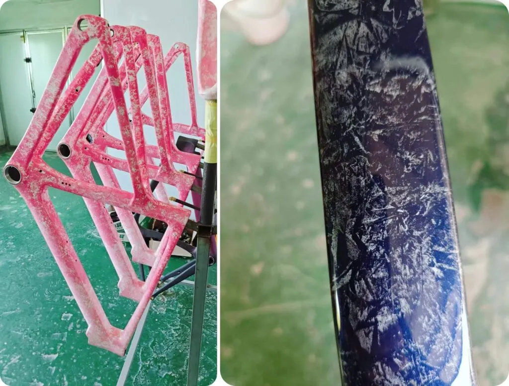 rama roweru karbonowego malowana na zamówienie