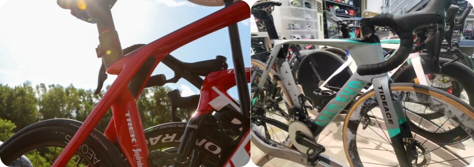 CR068 VS trek madone road bike frame