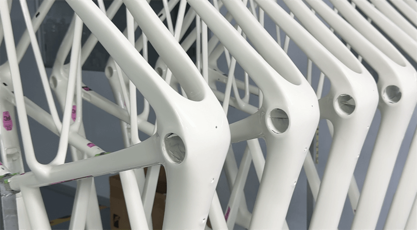 carbon bike frame painting