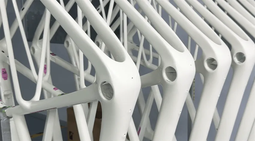 carbon bike frame painting