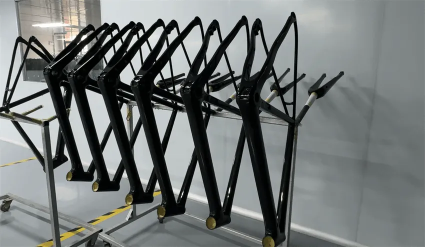 carbon bike frame paint processing