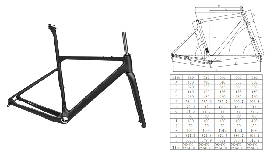 CR060 2026 carbon gravelframe