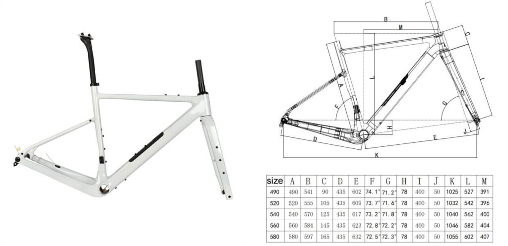 GV201 gravel bike frame
