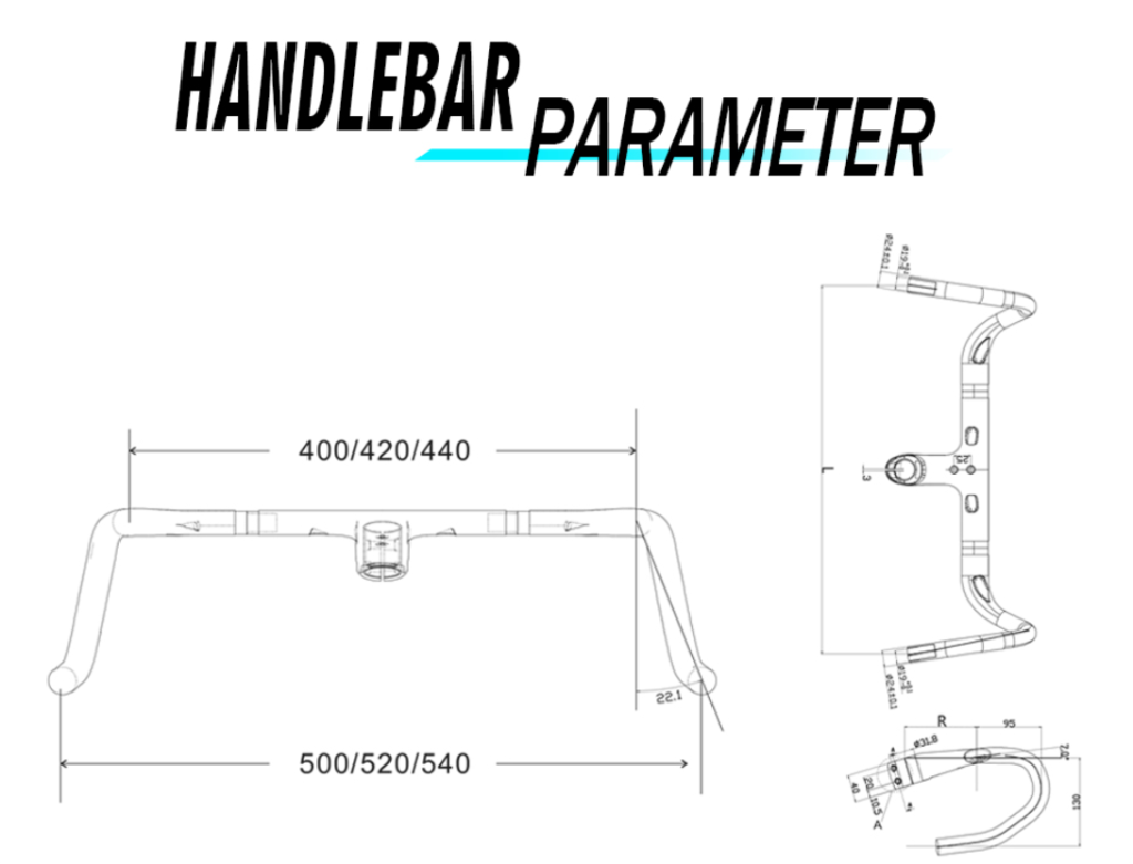 gravel handlebar size chart