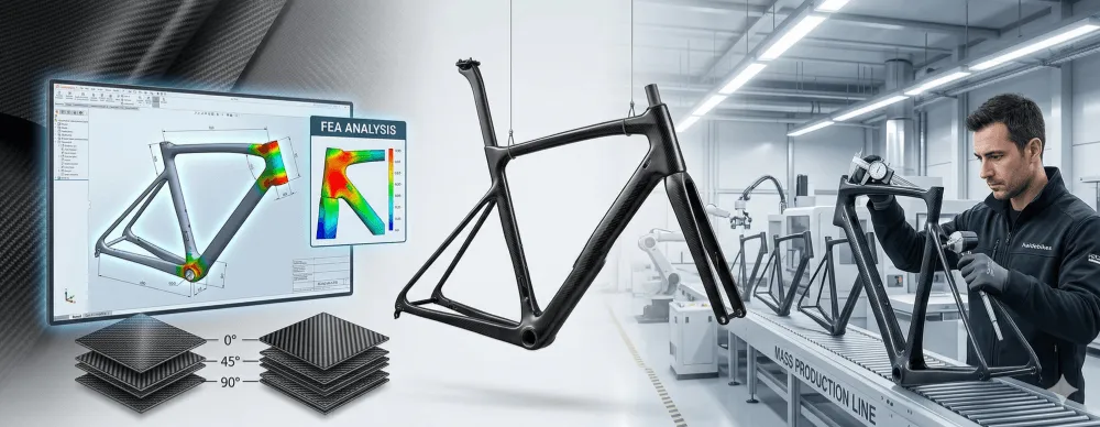 carbon bike frame mold design