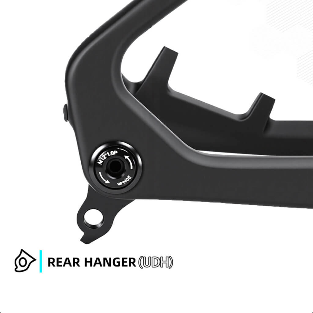carbon 32er hardtail mtb frame rear hanger