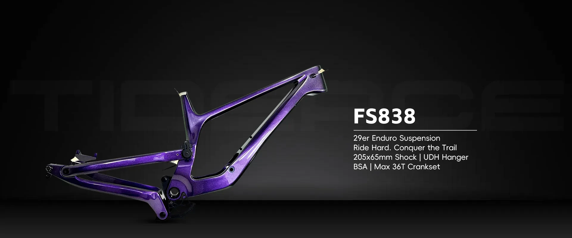 FS838 enduro suspension frame